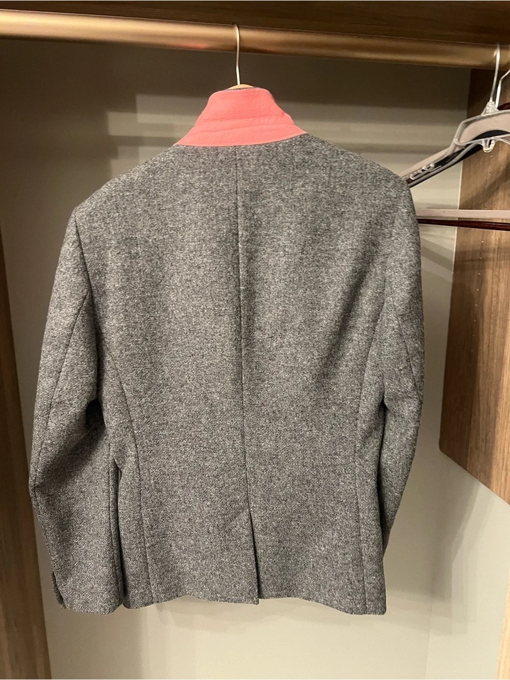 Jack Wills Gray Tweed‎ Notch Lapel Blazer